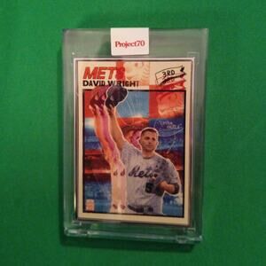 Rare Topps Project 70 Artist Proof David Wright card #477 SP Silver Frame 45/51